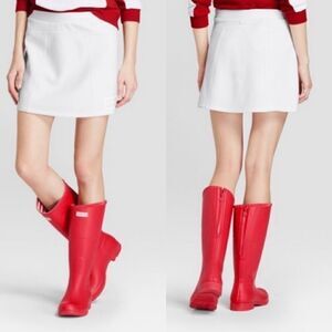 Hunter for Target White mini scuba skirt